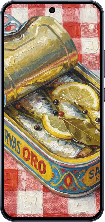 Силиконовый чехол Vintage Sardine Tin Phone для Oppo RENO15 F 5G - 6772u-4199 изображение 
