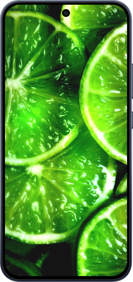 Силиконовый чехол Зелёные дольки лимона для Oppo RENO15 F 5G - 852u-4199 изображение 