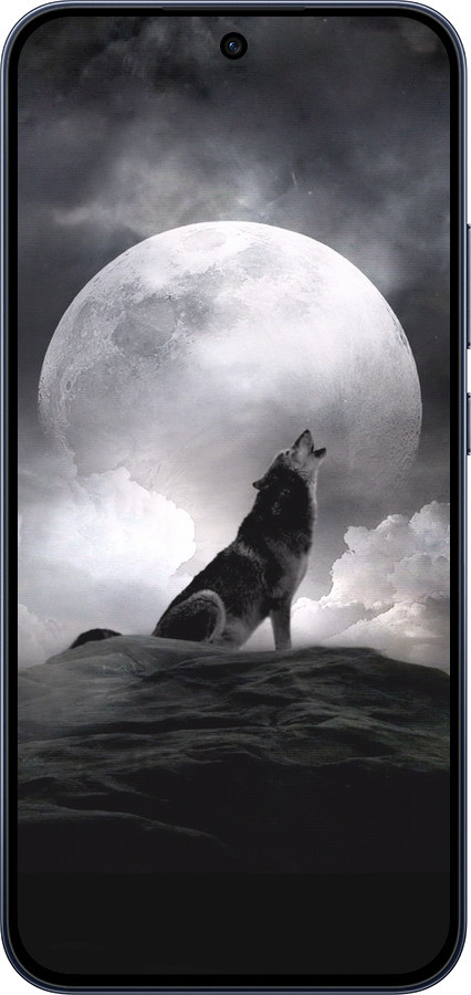 Силиконовый чехол Воющий волк для Oppo RENO15 F 5G - 934u-4199 изображение 
