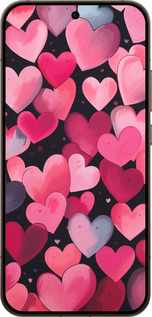 Силиконовый чехол Сердечки 4 для Oppo Reno15 Pro 5G - 5662u-4225 изображение 