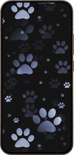 Силиконовый чехол С синими отпечатками лап для Oppo Reno15 Pro 5G - 6441u-4225 изображение 