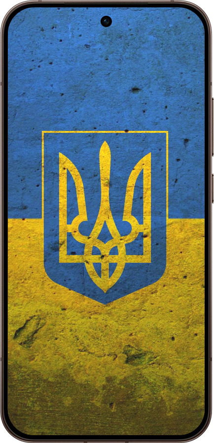 Силиконовый чехол Флаг и герб Украины 2 для Oppo Reno15 Pro 5G - 378u-4225 изображение 