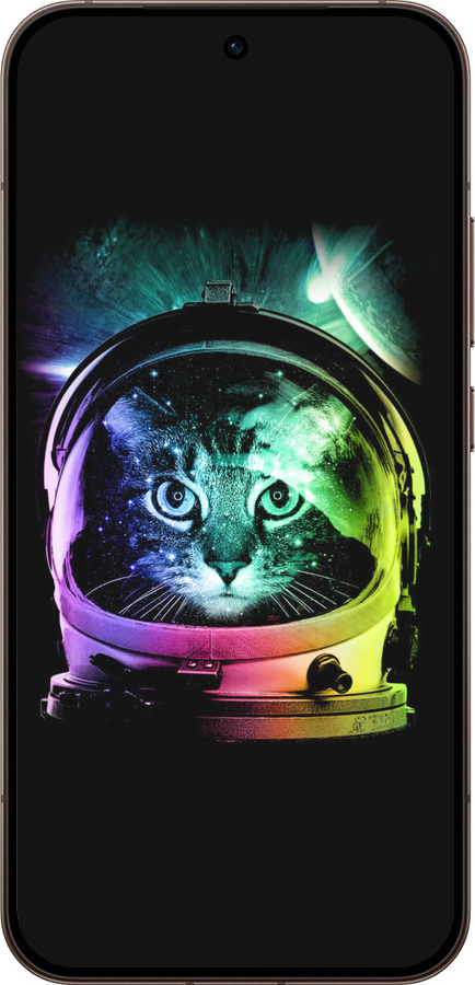 Силіконовий чехол Кіт-астронавт для Oppo Reno15 Pro 5G - 4154u-4225 изображение 