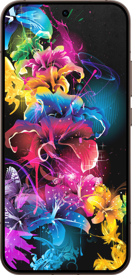 Силиконовый чехол Абстрактные цветы для Oppo Reno15 Pro 5G - 511u-4225 изображение 