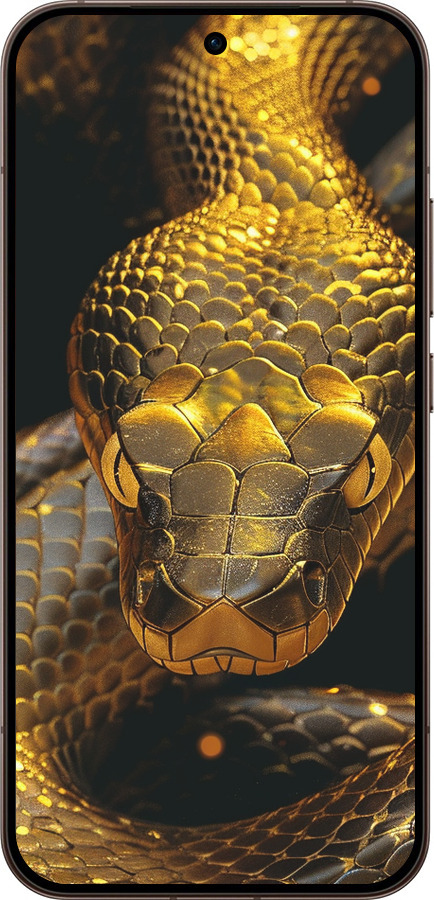 Силиконовый чехол Golden snake для Oppo Reno15 Pro 5G - 6072u-4225 изображение 
