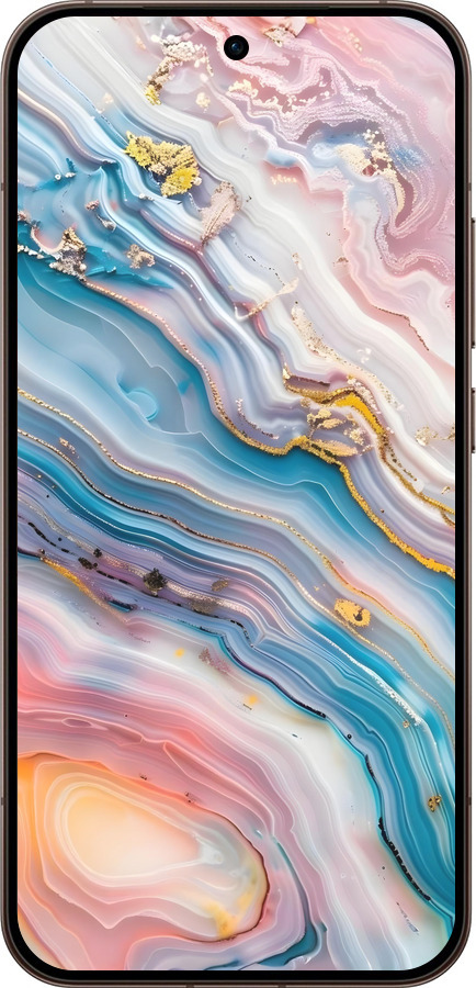 Силиконовый чехол Мрамор красивый для Oppo Reno15 Pro 5G - 6376u-4225 изображение 