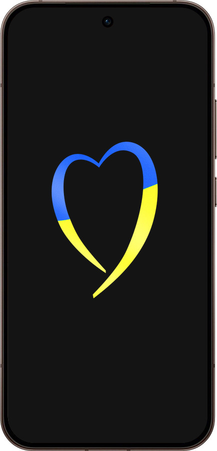 Силиконовый чехол Жёлто-голубое сердце для Oppo Reno15 Pro 5G - 885u-4225 изображение 