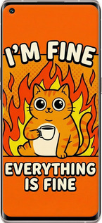 Силиконовый чехол Funny Cat для Oppo Reno5 Pro Plus - 6786u-2243 изображение 