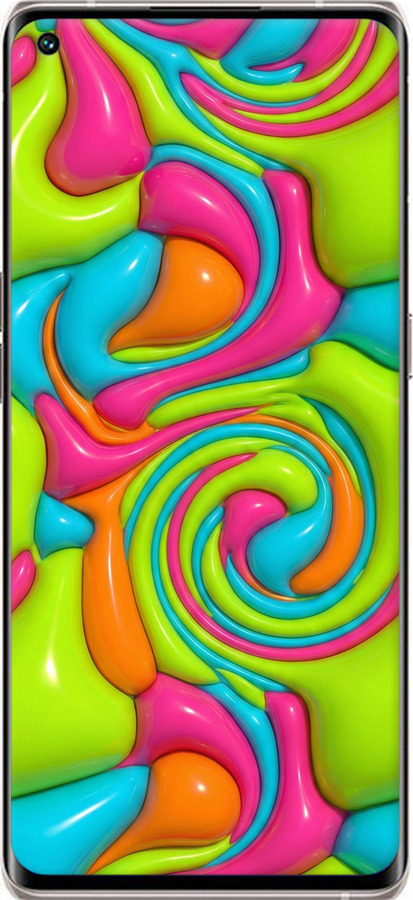 Силиконовый чехол Y2K Jelly Dream для Oppo Reno5 Pro Plus - 6780u-2243 изображение 