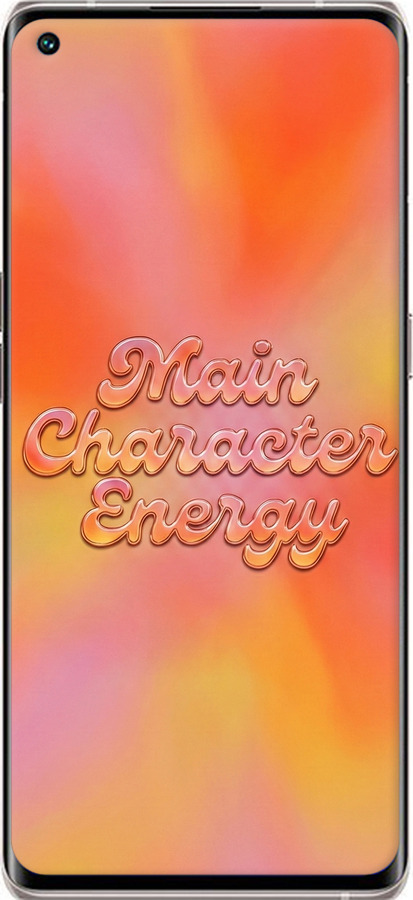 Силіконовий чехол Aura Gradient Main Character Energy Aesthetic Y2K для Oppo Reno5 Pro Plus - 6783u-2243 изображение 