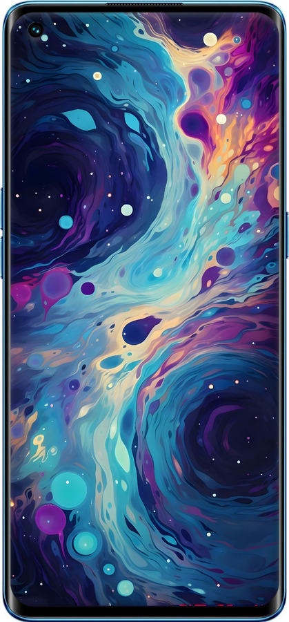 Силиконовый чехол Арт акварель для Oppo Reno5 Pro - 6329u-2239 изображение 