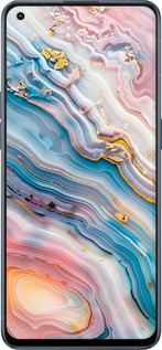Силиконовый чехол Мрамор красивый для Oppo Reno6 5G - 6376u-2651 изображение 