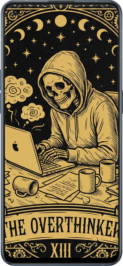 Силиконовый чехол The Overthinker для Oppo Reno6 5G - 6774u-2651 изображение 