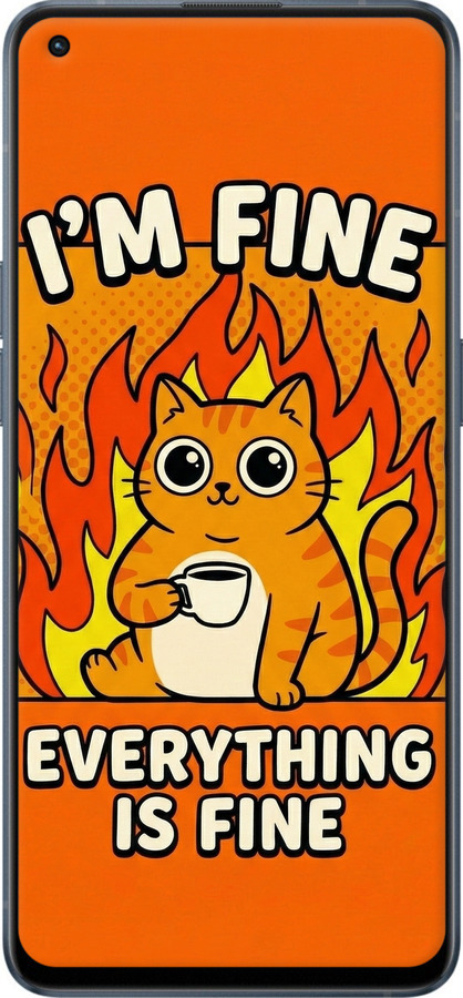 Силіконовий чехол Funny Cat для Oppo Reno6 5G - 6786u-2651 изображение 