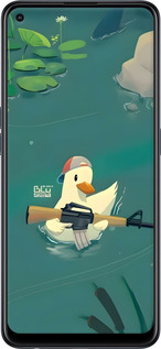 Силіконовий чехол Каченя з автоматом для Oppo Reno6 Z - 6356u-2477 изображение 