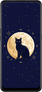 Силіконовий чехол Cute Cat Celestial/Witchy для Oppo Reno6 Z - 6787u-2477 изображение 
