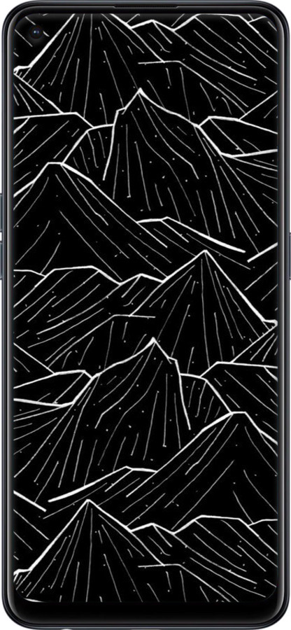 Силиконовый чехол С изображением Темных гор для Oppo Reno6 Z - 6489u-2477 изображение 