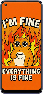 Силиконовый чехол Funny Cat для Oppo Reno7 5G - 6786u-2669 изображение 