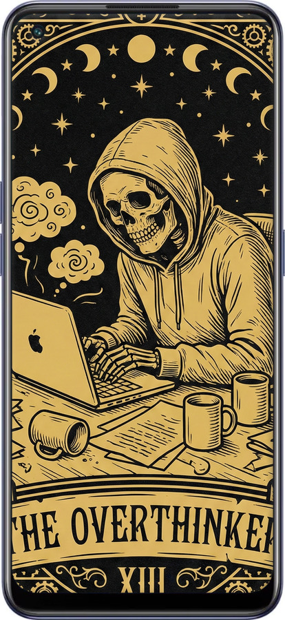 Силіконовий чехол The Overthinker для Oppo Reno7 5G - 6774u-2669 изображение 