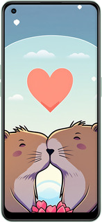 Силіконовий чехол Капібара кохання для Oppo Reno8 Lite - 6027u-2755 изображение 
