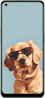 Силиконовый чехол Пес в очках для Oppo Reno8 Lite - 6381u-2755 изображение 