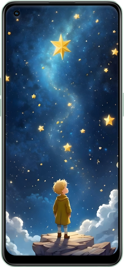 Силиконовый чехол Маленький принц для Oppo Reno8 Lite - 6326u-2755 изображение 