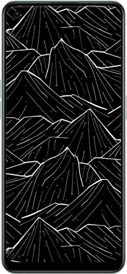 Силиконовый чехол С изображением Темных гор для Oppo Reno8 Lite - 6489u-2755 изображение 