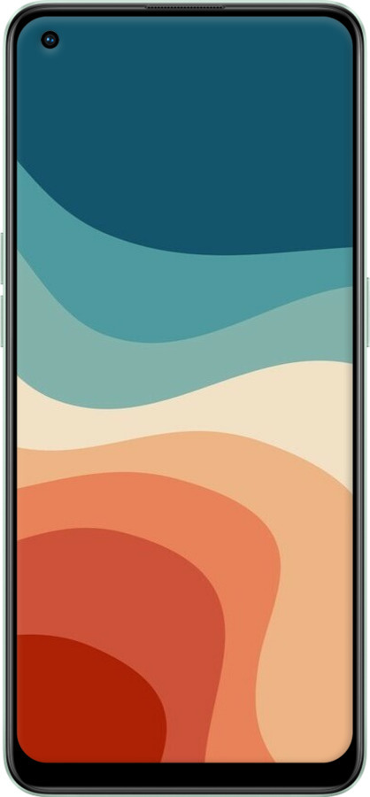 Силиконовый чехол В стиле ретро с волнами для Oppo Reno8 Lite - 6531u-2755 изображение 