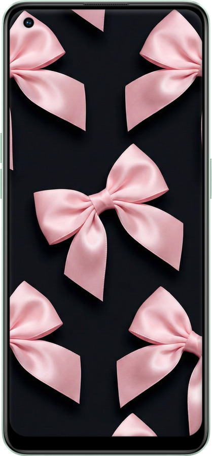 Силиконовый чехол Coquette Ribbons Dark Coquette для Oppo Reno8 Lite - 6767u-2755 изображение 