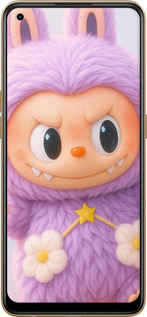 TPU чехол Лабубу для Oppo Reno8 T - 6708b-2969 изображение 