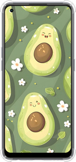 Силіконовий протиударний с посиленими кутами чехол Авокадо для Oppo Reno8 T - 6380sp-2969 изображение 