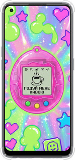 Силикон с усиленными углами чехол Y2K Aesthetic Retro Pet: Годуй мене кавою для Oppo Reno8 T - 6784sp-2969 изображение 
