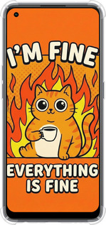 Силикон с усиленными углами чехол Funny Cat для Oppo Reno8 T - 6786sp-2969 изображение 