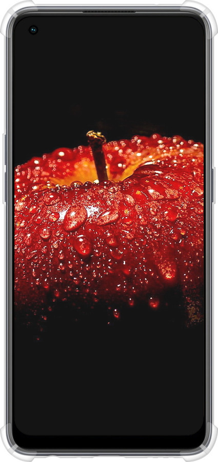 Силіконовий протиударний с посиленими кутами чехол Яблуко для Oppo Reno8 T - 6022sp-2969 изображение 