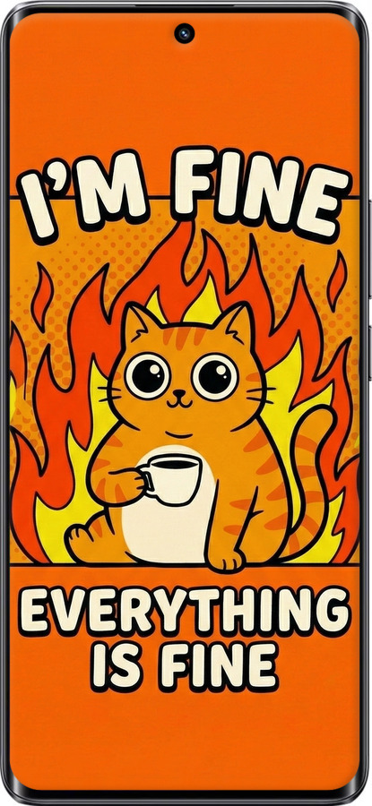 TPU чехол Funny Cat для Realme 10 Pro Plus - 6786b-2944 изображение 