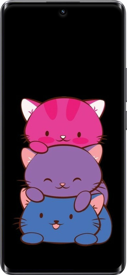 Силиконовый чехол Милые кошки для Realme 10 Pro Plus - 6518u-2944 изображение 