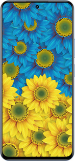 TPU чехол Жёлто-голубые цветы для Realme 12 4G - 1048b-3785 изображение 