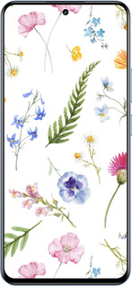 TPU чехол Цветочный фон v2 для Realme 12 4G - 5472b-3785 изображение 