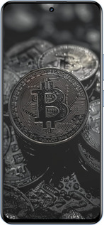 TPU чехол Black Bitcoin для Realme 12 4G - 6090b-3785 изображение 