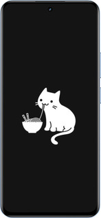 TPU чехол С милым котом на черном фоне для Realme 12 4G - 6528b-3785 изображение 