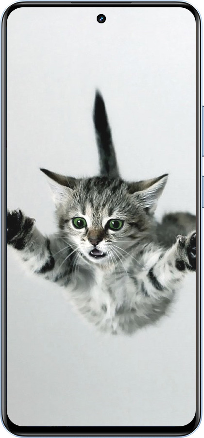 TPU чехол Летящий котёнок для Realme 12 4G - 2322b-3785 изображение 