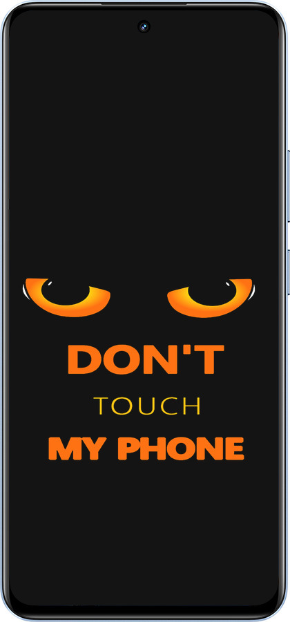 TPU чехол Don't touch the phone для Realme 12 4G - 4261b-3785 изображение 