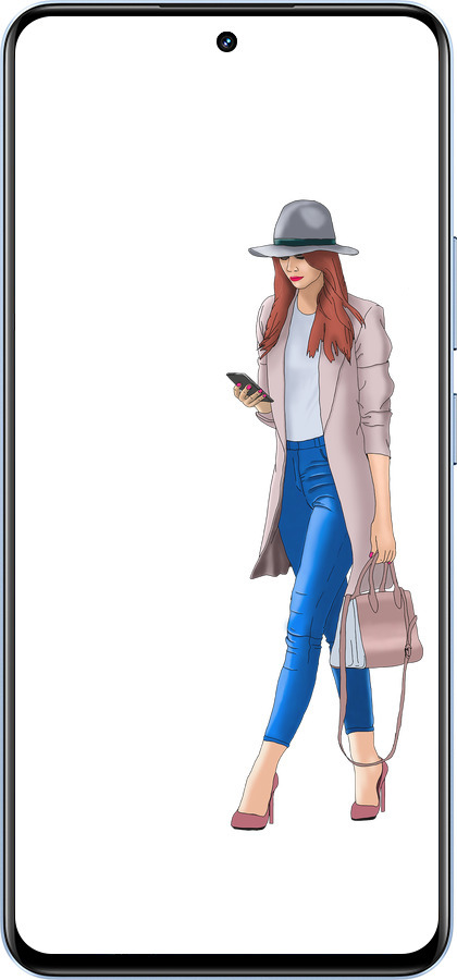 TPU чехол Девушка 1 для Realme 12 4G - 4751b-3785 изображение 