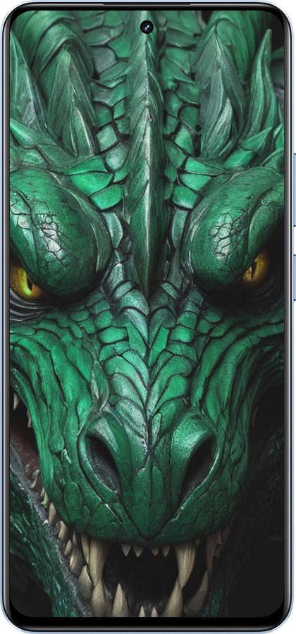 TPU чехол Зелёный дракон v2 для Realme 12 4G - 5817b-3785 изображение 