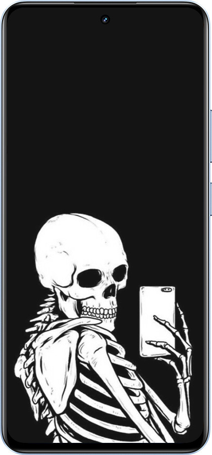 TPU чехол Скелет делает Selfie для Realme 12 4G - 6535b-3785 изображение 