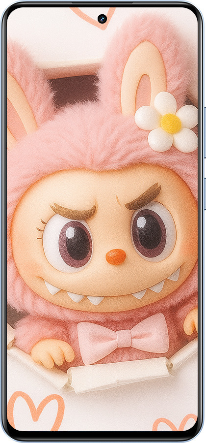 TPU чехол Лабубу 2 для Realme 12 4G - 6710b-3785 изображение 