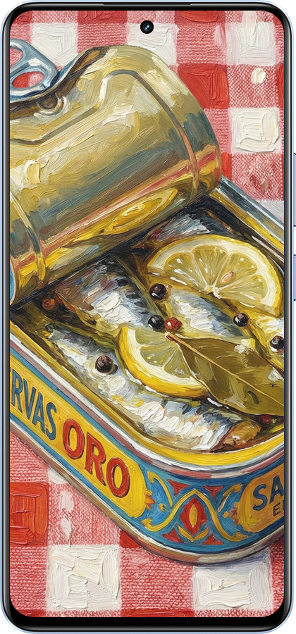 TPU чехол Vintage Sardine Tin Phone для Realme 12 4G - 6772b-3785 изображение 