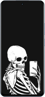 Силіконовий чехол Скелет робить Selfie для Realme 12 4G - 6535u-3785 изображение 