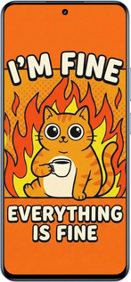 Силиконовый чехол Funny Cat для Realme 12 4G - 6786u-3785 изображение 