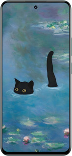 TPU чехол Із зображенням кота та водяної лілії Monet для Realme 12+ - 6519b-3650 изображение 